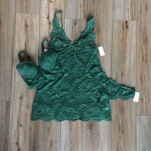 NWT - Valery Parigi Luxury Italian Lingerie Set